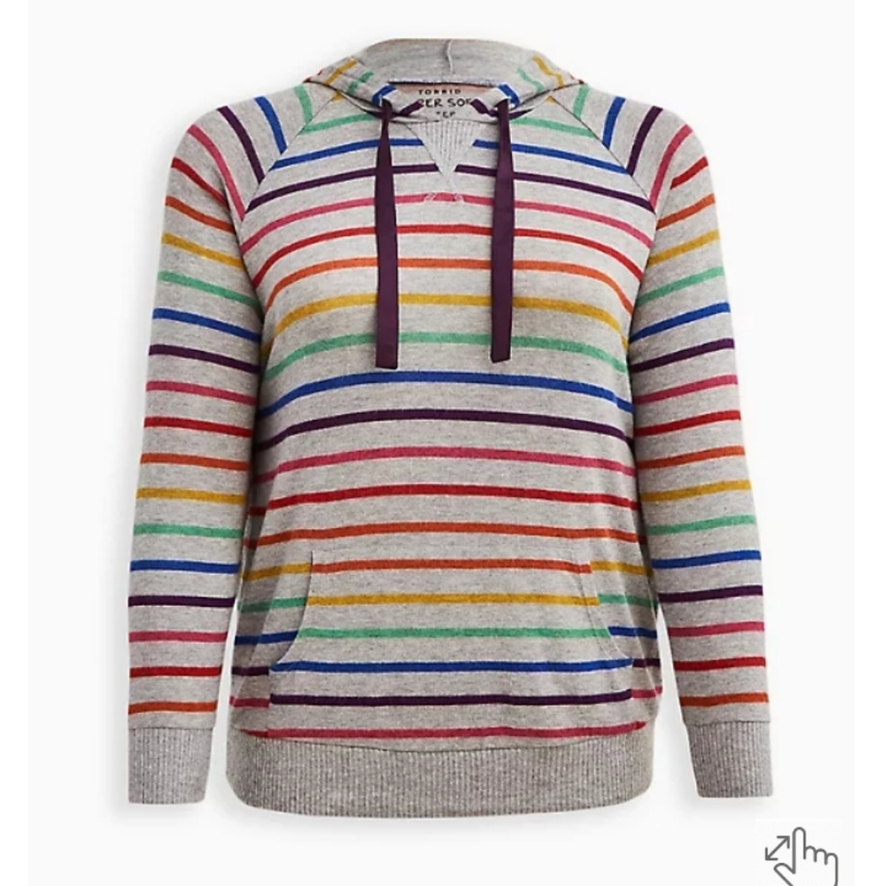 Torrid Rainbow 🌈 Love Pride Sleep Hoodie